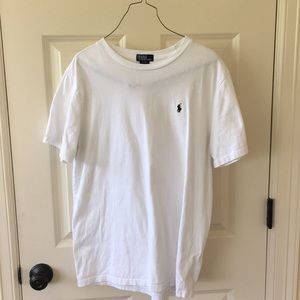 Boys white polo t-shirt